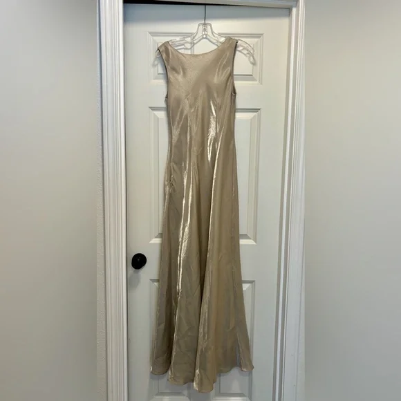 Alex Evenings Vintage Champagne Formal Dress & Embroidered Jacket Set Size 10 - Picture 2 of 5